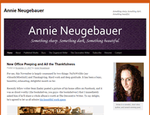 Tablet Screenshot of annieneugebauer.com